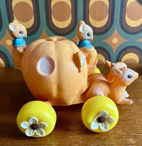 Vintage rubber pumpkin - rubber,