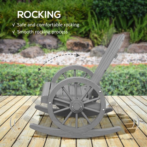 Wooden adirondack rocking - wooden,