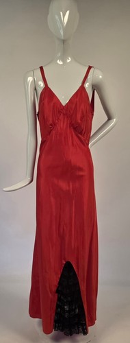 1930 red taffeta slip for - 1930’s,
