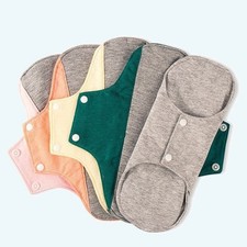 10PCS Reusable Washable Menstrual Period Pads Cotton Cloth Eco Sanitary Towels