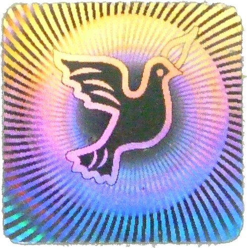 Dove hologram security - hologram,