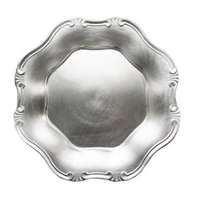 Baroque Silver Charger 13"