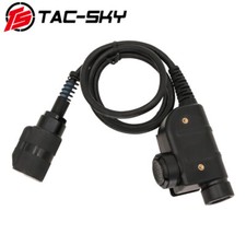 TS U94 6 Pin PTT for TSC2 Series Tactical Headset for Walkie Talkie PRC 152/163