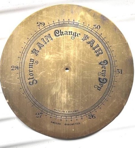 Antique brass barometer - antique,