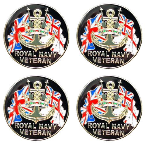 Royal navy enamel - 4x, pin