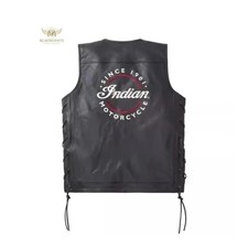 Mens Black Indian Motorcycle