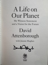 David Attenborough Hand Signed