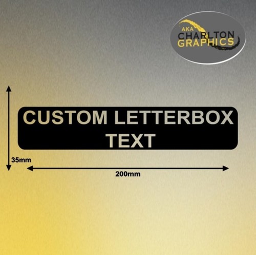 Custom letterbox sign - custom,