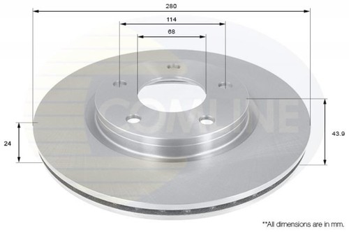 Front brake discs set braking - front,