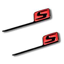 2x MERCEDES S GLOSS BLACK&RED