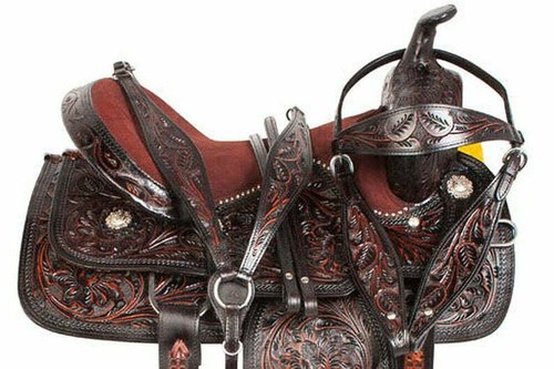 Western leather barrel - western,