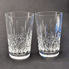 Waterford Crystal Lismore Cut Pair Of 5” 12oz Hiball Tumbler Glasses Unused 1st