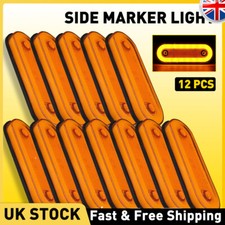 Led Oval Clearance Amber Side
