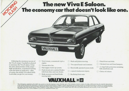 Vauxhall viva saloon hc - vauxhall,