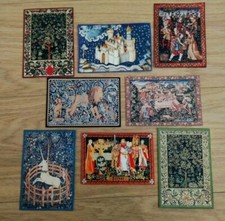 1:24th Scale RUG Wall hanging tapestry Tudor Medieval castle country dolls house