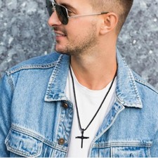  Cross Necklace Alloy Man