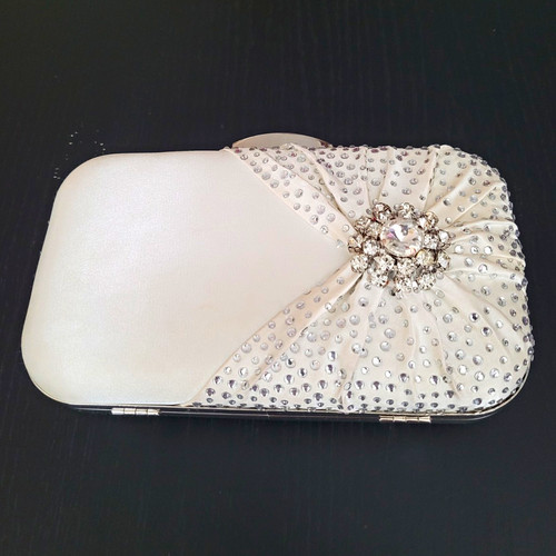 Ivory satin rhinestone - ivory,