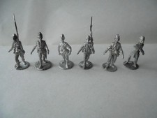 6 x metal 28mm late Victorian