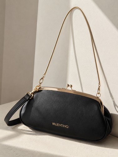 Valentino black leather - black,