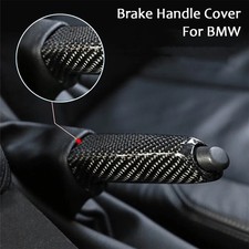 Carbon Fiber Style Front Handbrake Brake Handle Cover For BMW E46 E60 E90 F30