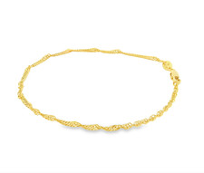 22ct Gold Ripple Bracelet 7.5