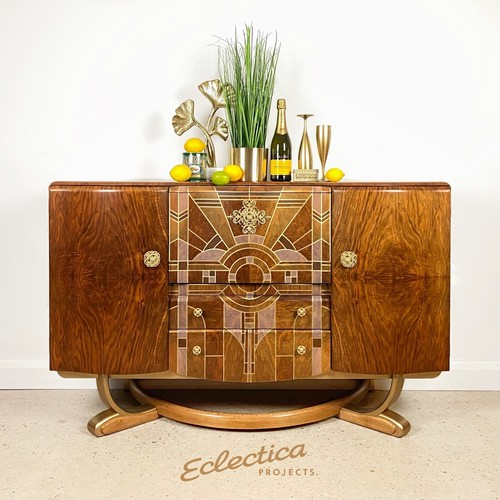 Art deco drinks cabinet - cabinet, in