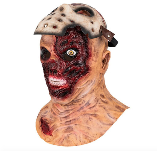Jason hockey mask hood - hockey, latex