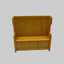 Dolls House Deluxe pine pew