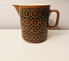 Vintage Hornsea Bronte Large Milk Jug 1970s Retro Ceramic Patterned