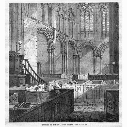 Romsey church interior - church,