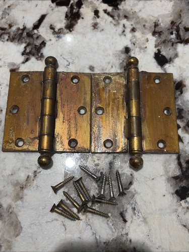 Pair 5 vintage brass - 3.5"x3.5,