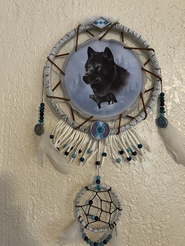Black wolf native american - wolf,