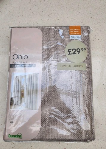 Dunelm ohio eyelet curtain - ohio,