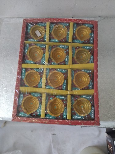 Decorative diwali diyas - 12,