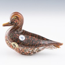 Galliano Ferro Glass Duck