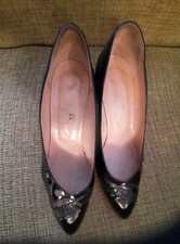 etienne aigner Ladies Court dark navy Shoes Size 37.5 UK4.5