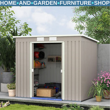 Metal garden storage shed with - storage,