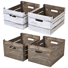 Set of 2 Rustic Cardboard