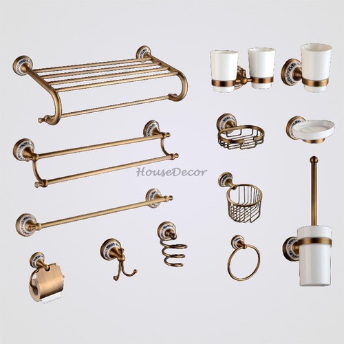 Vintage brass bathroom - vintage,