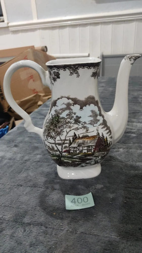 Vintage ceramic coffee pot - ceramic,