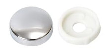 White/Silver Chrome Click-On