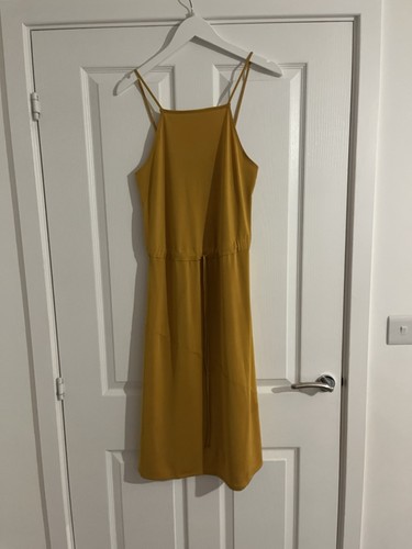 Zara mustard midi dress - zara,