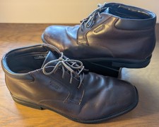 Rockport hydro shield boots with Adidas Adiprene soles size 10 UK brown leather 