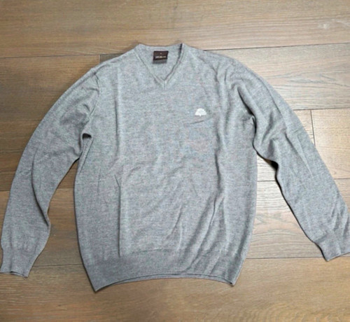 Oscar jacobson grey neck - grey, v-neck