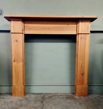 A Lovely Wooden  Fireplace