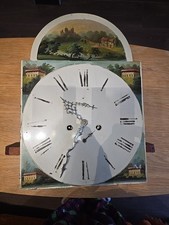 Vintage Antique Hand painted Clock Face Dial