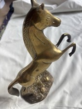 Brass Rearing Horse Statue
