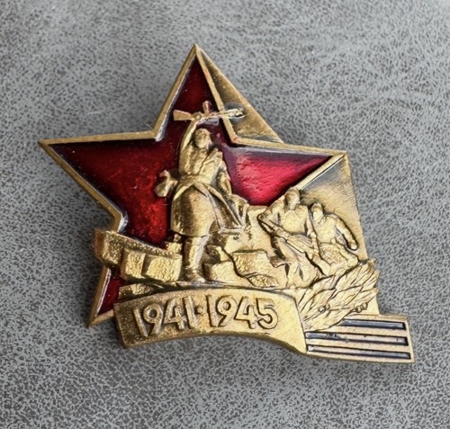 Russian soviet veteran badge - veteran,
