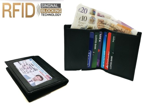 Genuine leather bifold slim - genuine,