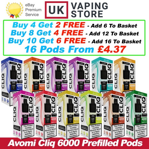 Avomi cliq 6000 pods - 6000, refill